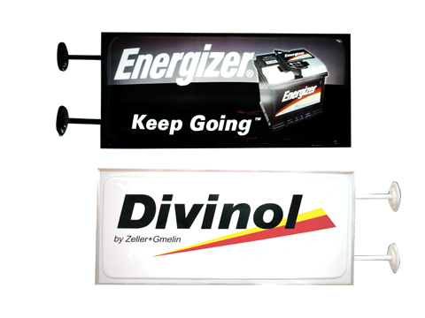 Energizer Projecting Sign