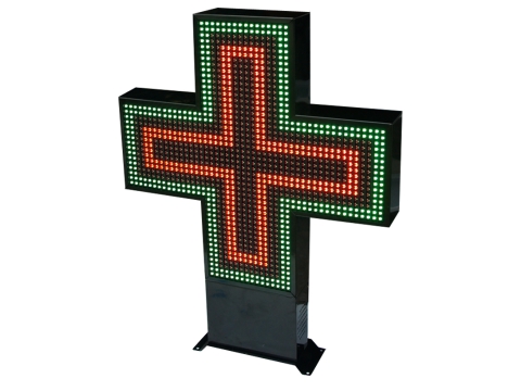 LED Pharmacy Cross Sign